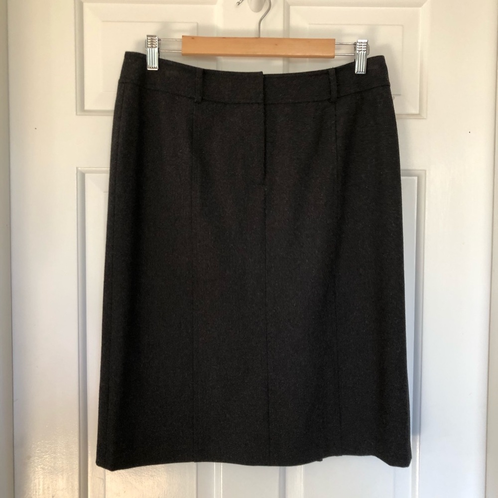 Grace DaneLewis • Charcoal Wool blend pencil skirt